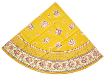 French coated tablecloth (Nais.safran)